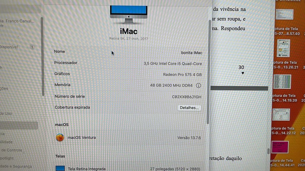 iMac 2017 27 polegadas bem conservado - Foto 2