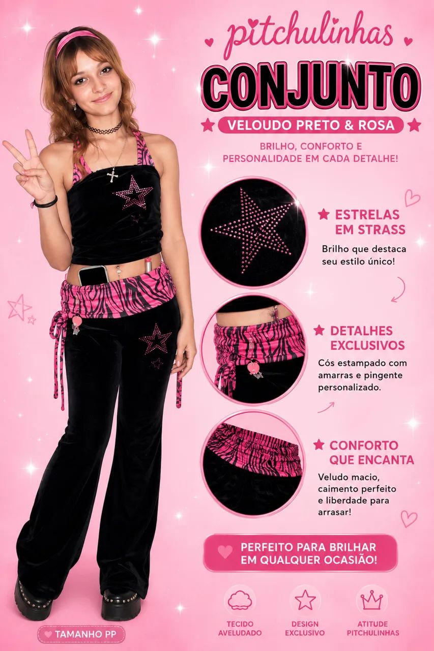 Conjunto y2k estilo juicy couture