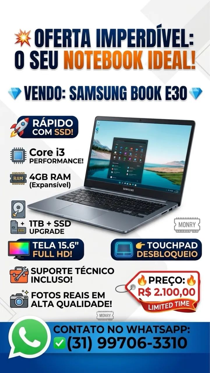 Notebook Samsung 