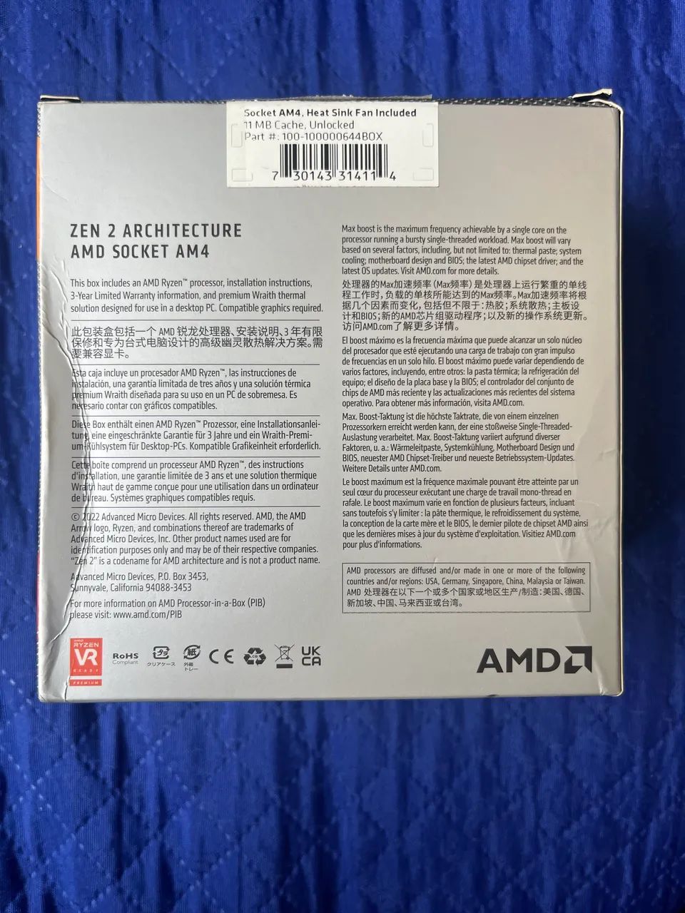 Ryzen 5 4500 6c/12t + Cooler + Caixa - Ótimo Estado - Foto 3