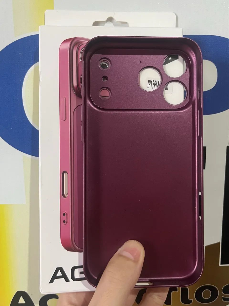 CASES AG GLASS COR BORDÔ IPHONE 17 PRO MAX / IPHONE 18 PRO MAX LANÇAMENTOS  - Foto 2