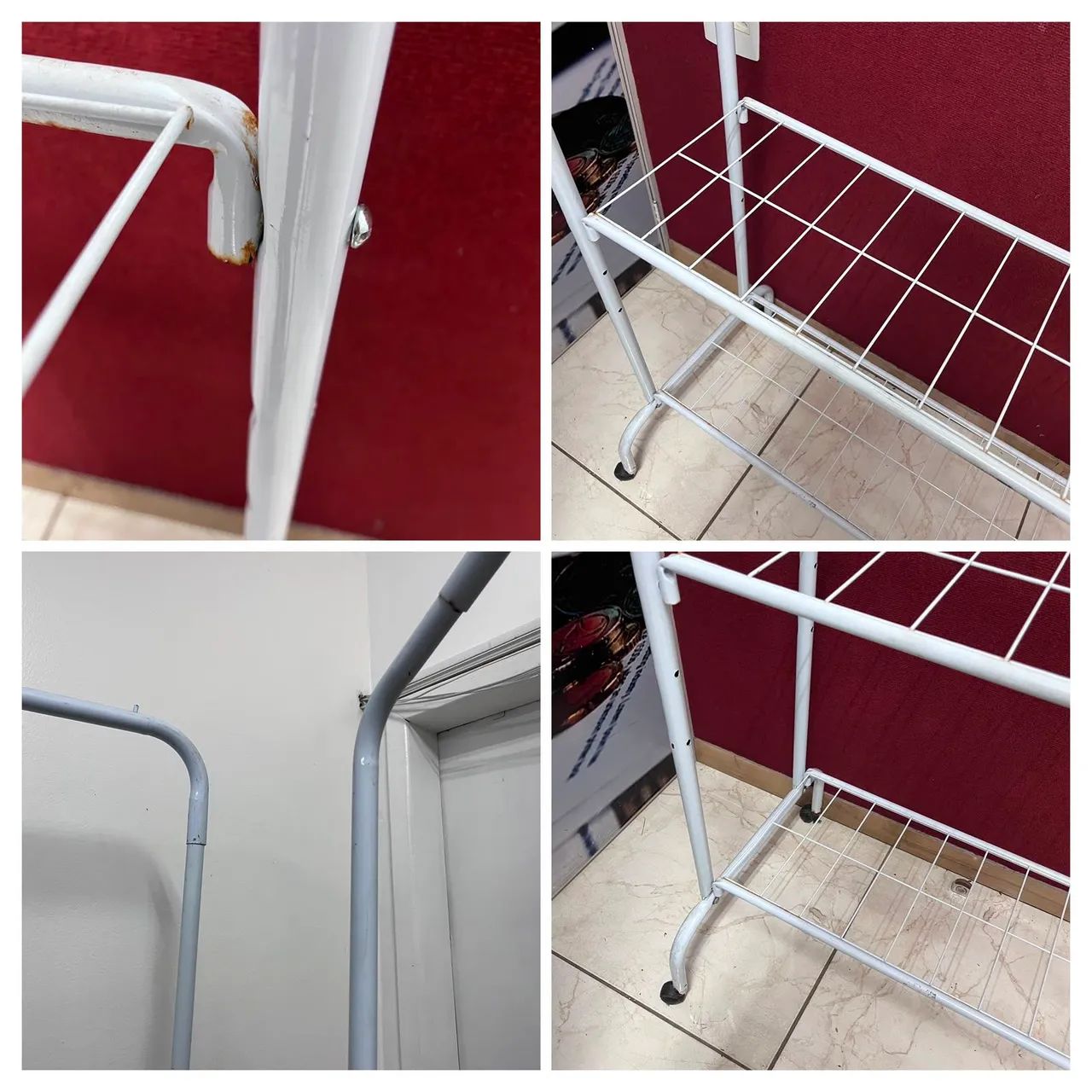 Arara branca com várias partes para expor as peças  - Foto 5