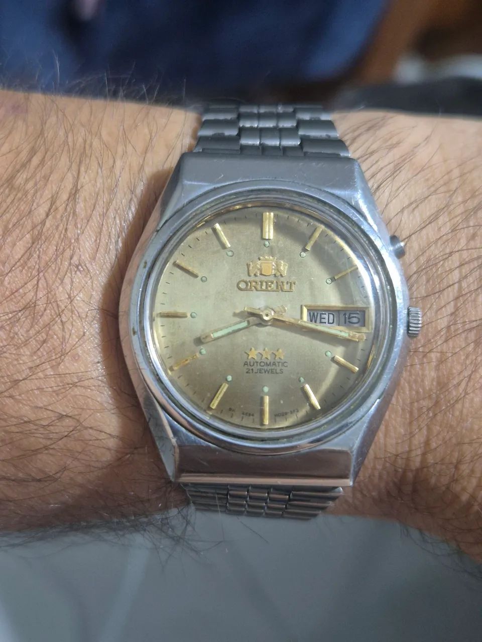Relógio ORIENT 3 ESTRELAS  AUTOMÁTICO  -  ÓTIMO ESTADO - Foto 3