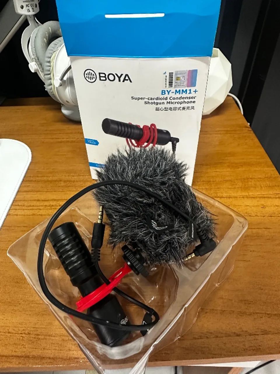 Microfone boya direcional 