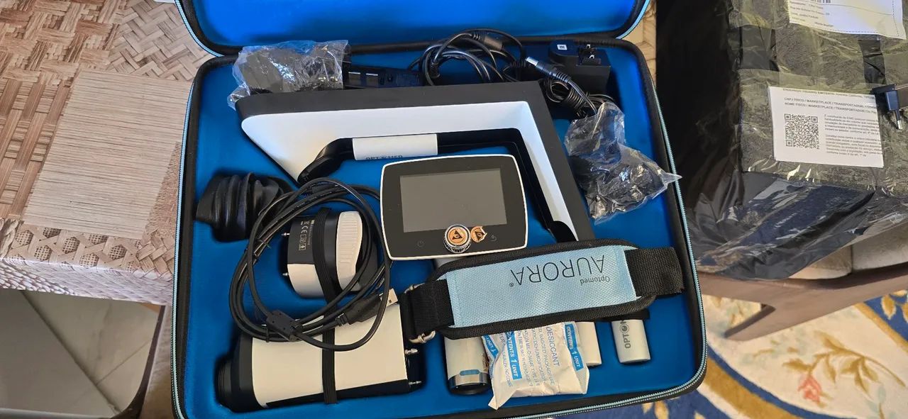 Câmera portátil Optomed Aurora IQ, atualizada com a última atualização. 