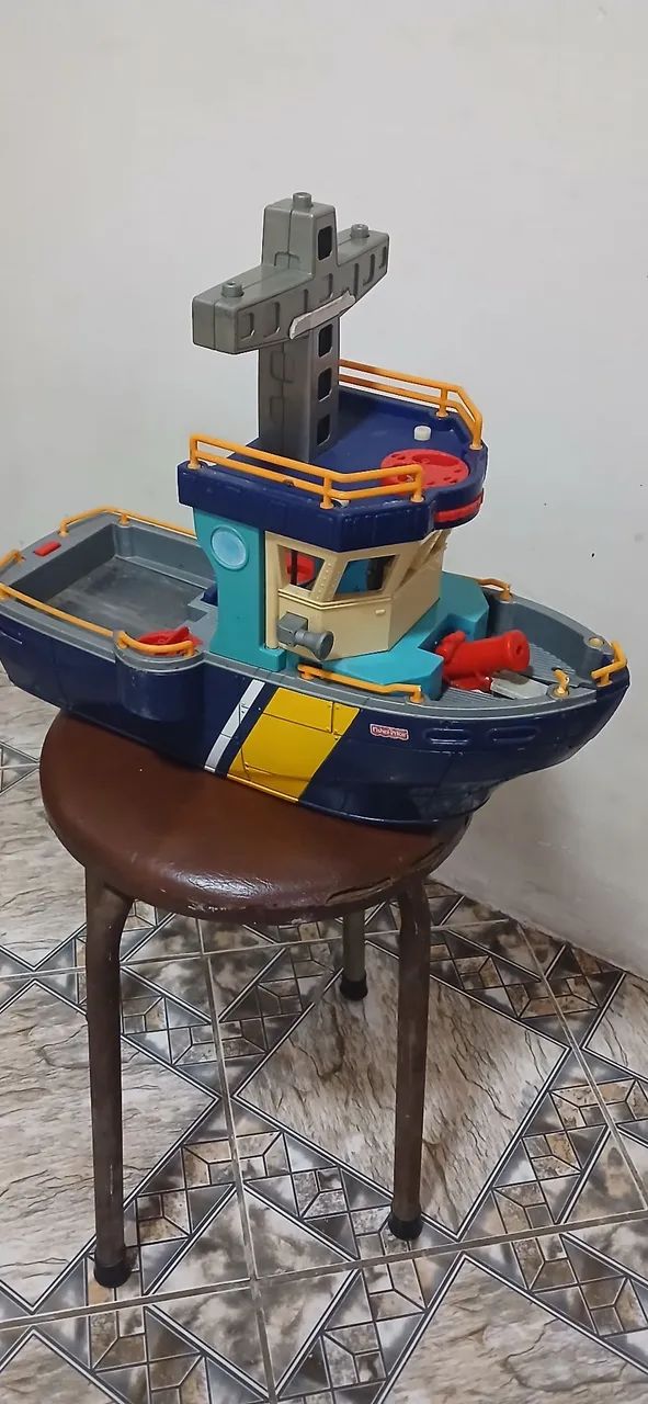 Barco imaginext pesqueiro 