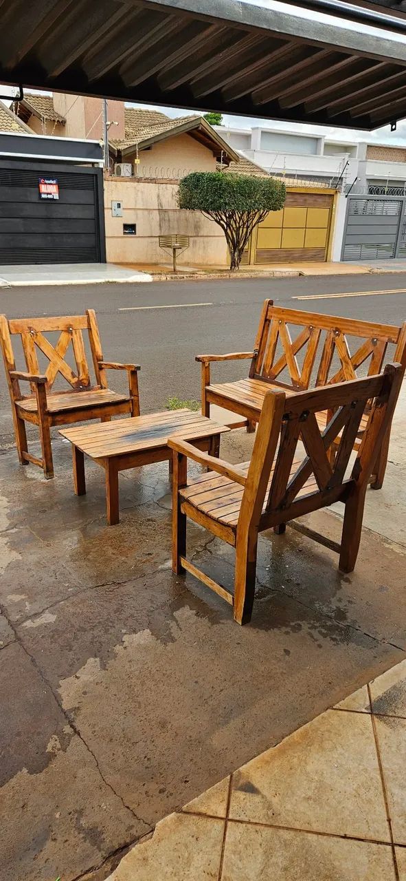 Vende - Se Banco Jardim De Madeira ! - Foto 2