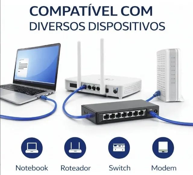 Cabo de Rede Ethernet Cat6 - 15 Metros - Foto 4