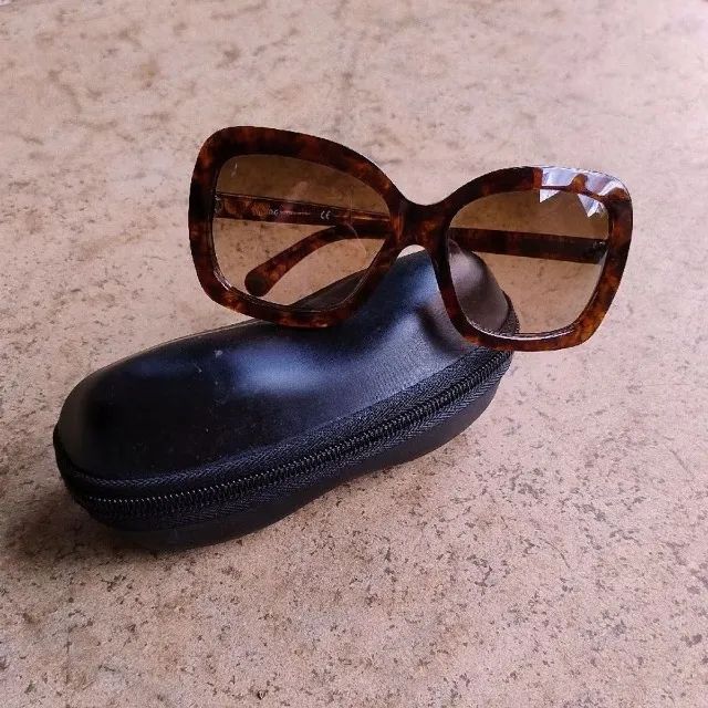 Óculos de Sol Quadrado de Tartaruga da Dolce & Gabbana
