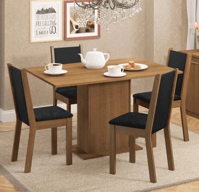Mesa mdf 4 cadeiras 