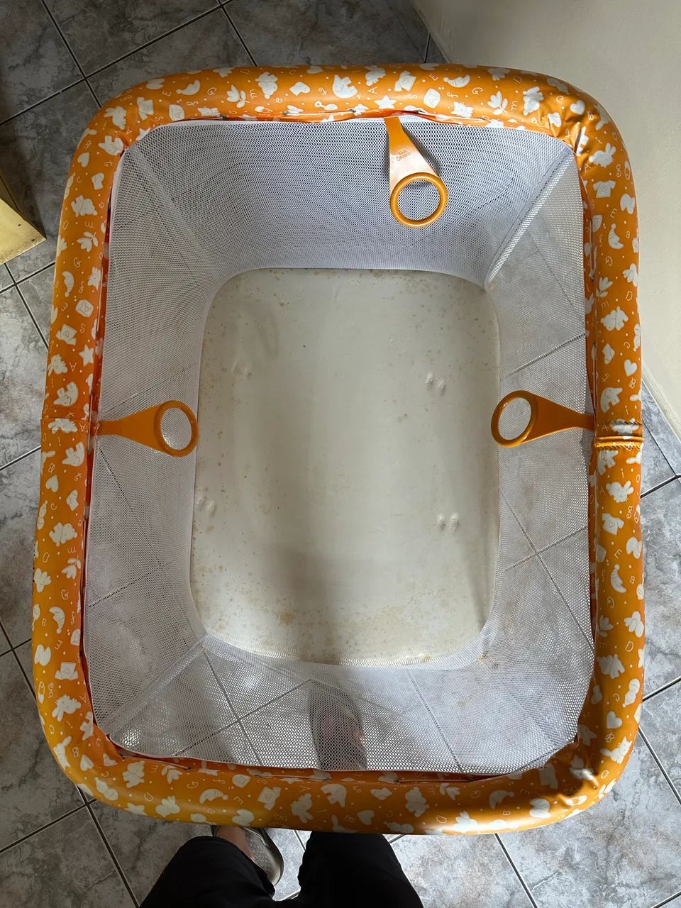 Cercado / chiqueirinho Kiddo (laranja/branco) - Foto 2