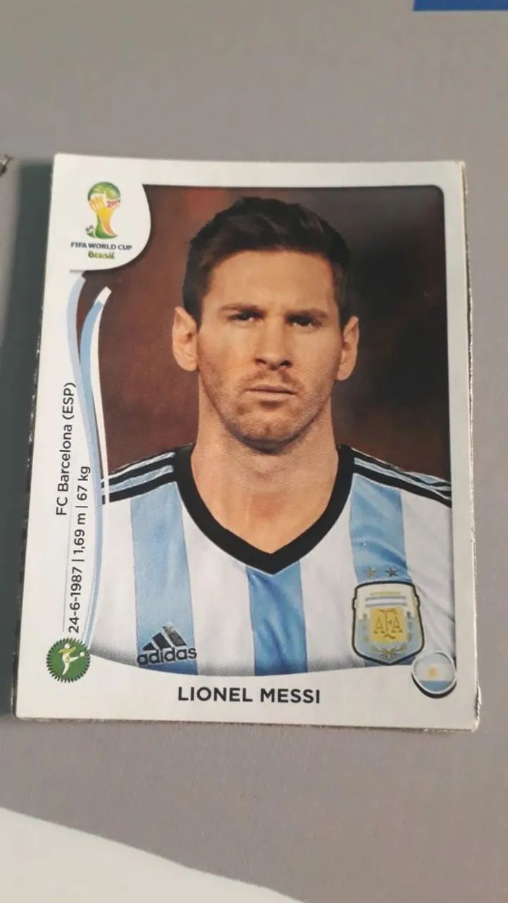 Figurinha do Messi 2014