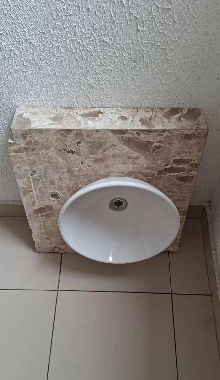 Cuba de Lavatório DECA, com Válvula de Inox e Base de Granito.  - Foto 2