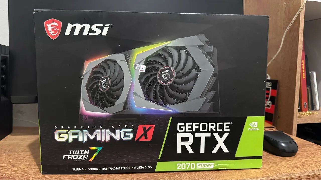 MSI GeForce RTX 2070 Twin Frozr 7 中古 Placa de Vídeo MSI RTX 2070 SUPER Gaming - Peças de Hardware