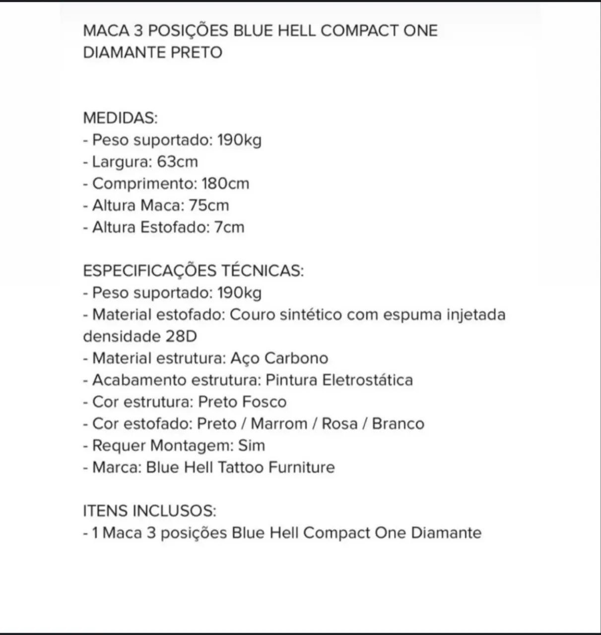 Maca 3 posições Blue Hell modelo Compact One Diamante - Foto 2