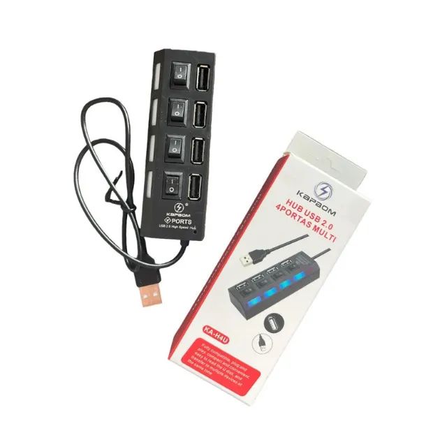 Hub Usb com 4 Portas Chaveado Kapbom - Foto 3