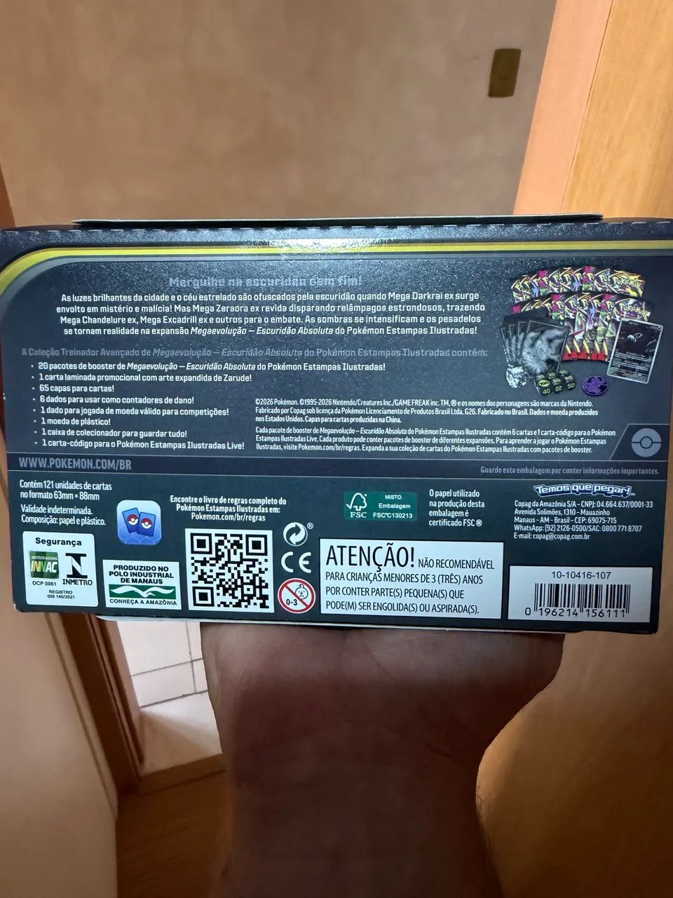 Pokémon etb de escuridão absoluta BR  - Foto 2