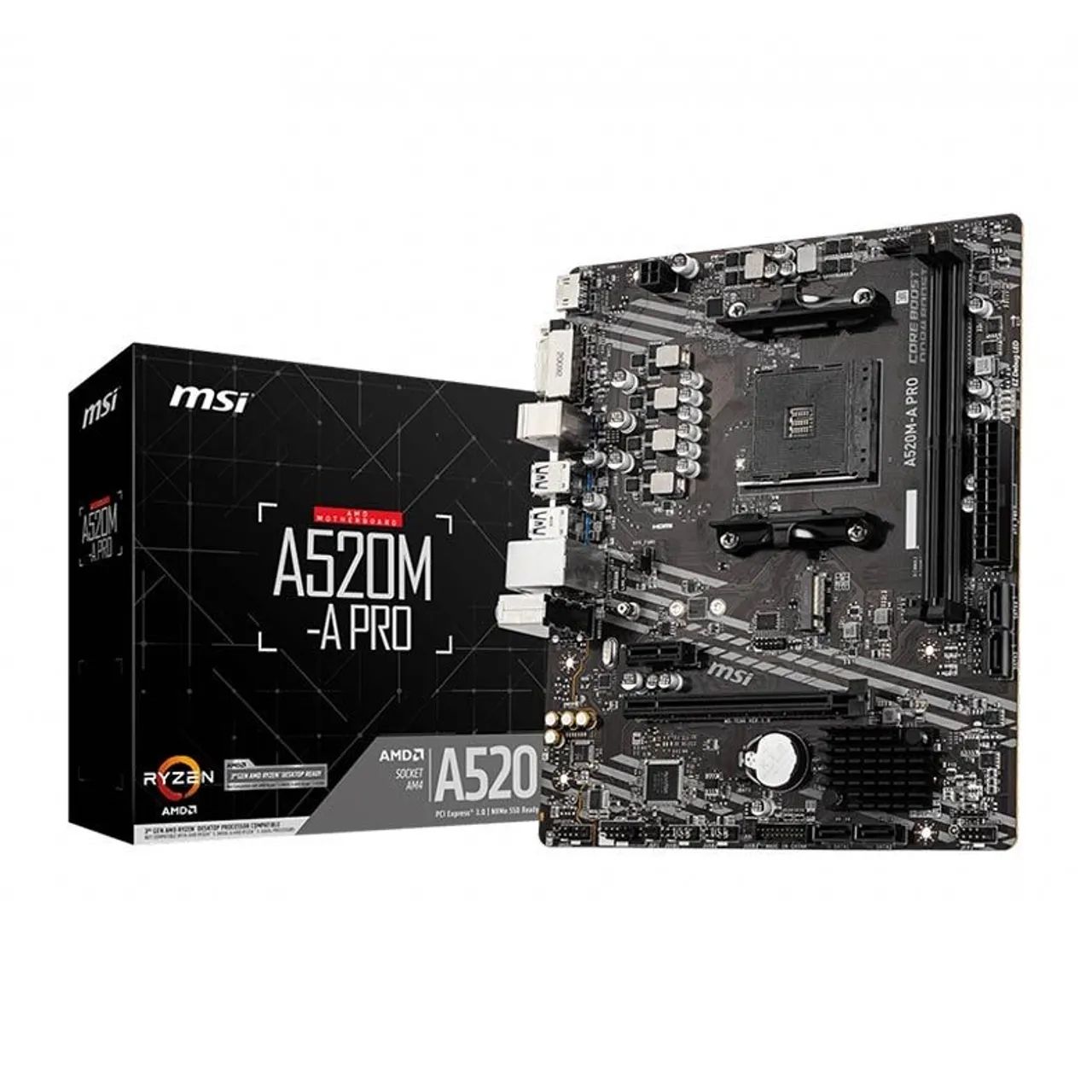 Placa Mãe MSI A520M - A PRO pouco usada - Foto 2