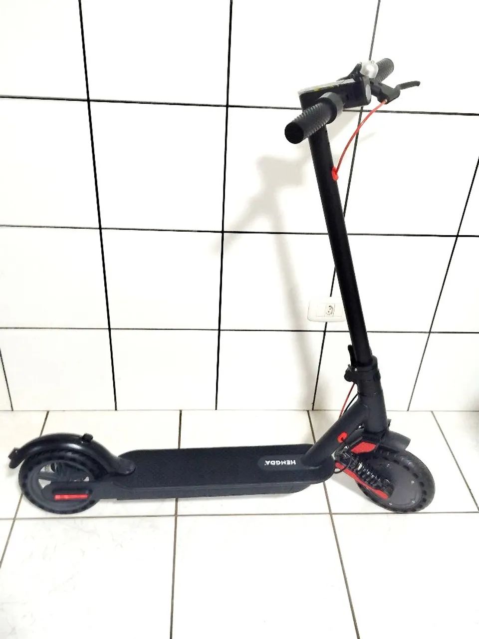 Patinete NOVO NA CAIXA  Hengda com amortecedor dianteiro garantia de fabrica.  - Foto 2