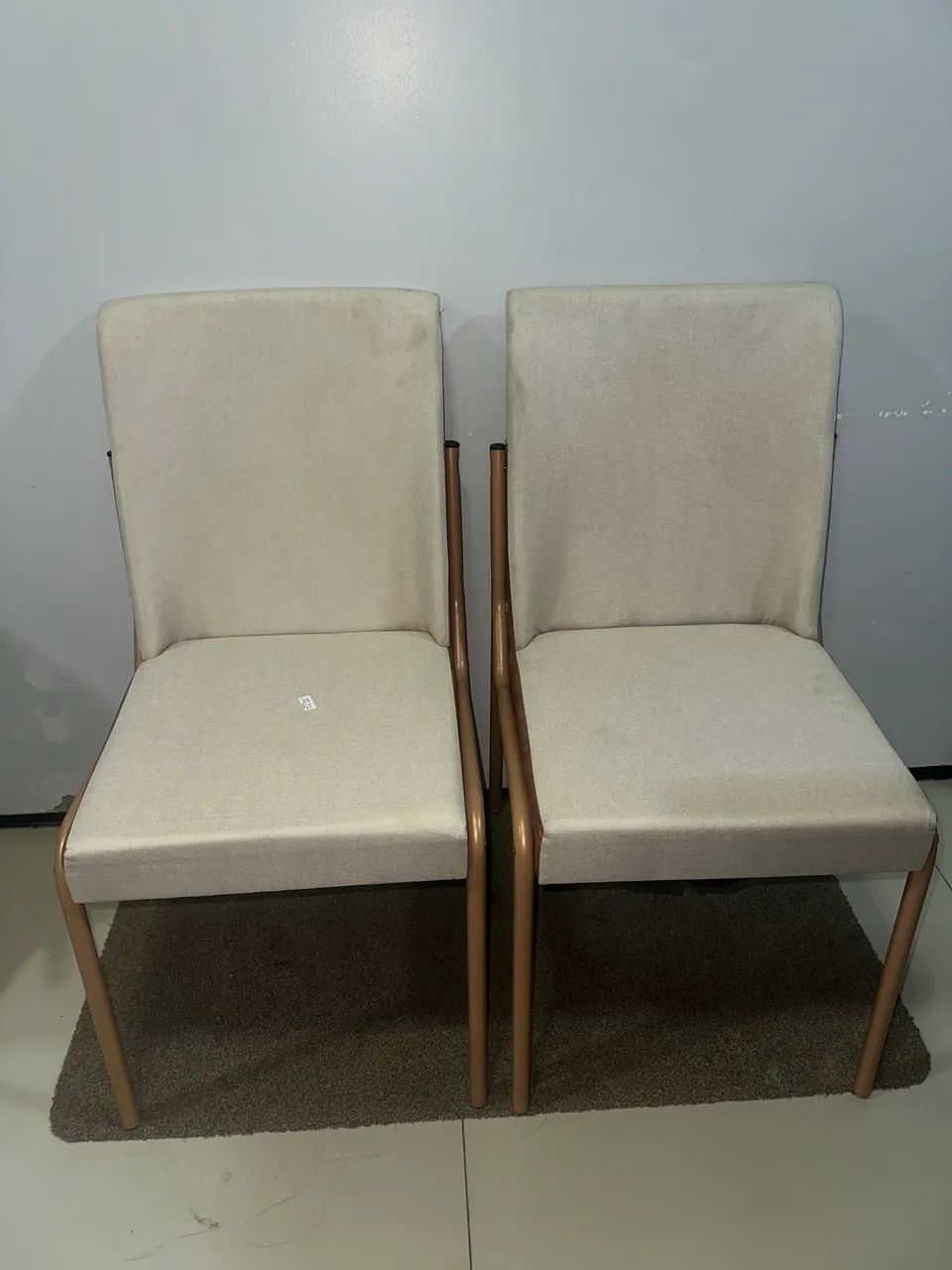 Conjunto 2 Cadeiras De Jantar Hug 1749 Carraro Areia Rose - Foto 3