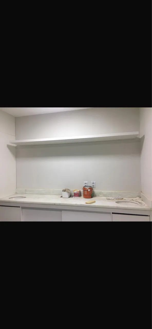 Vendo bancada de mármore com cubas de porcelana  - Foto 2