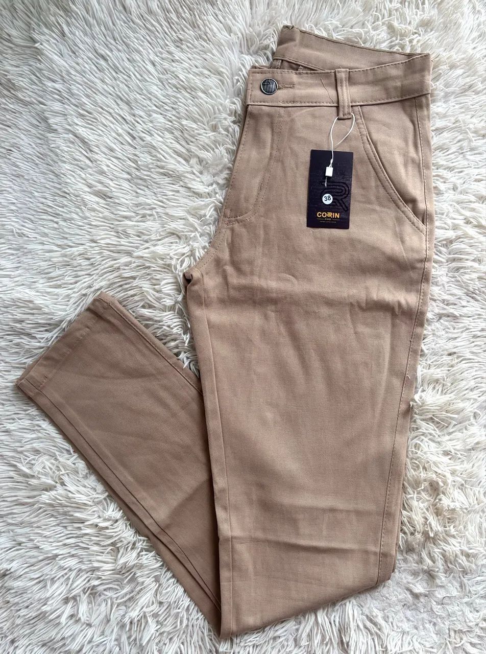 Calça Sarja Bege Esporte Fino 