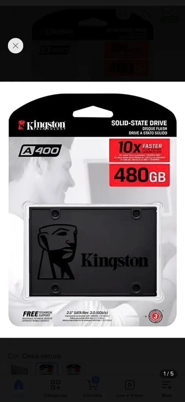 SSD 480 KINGSTON
