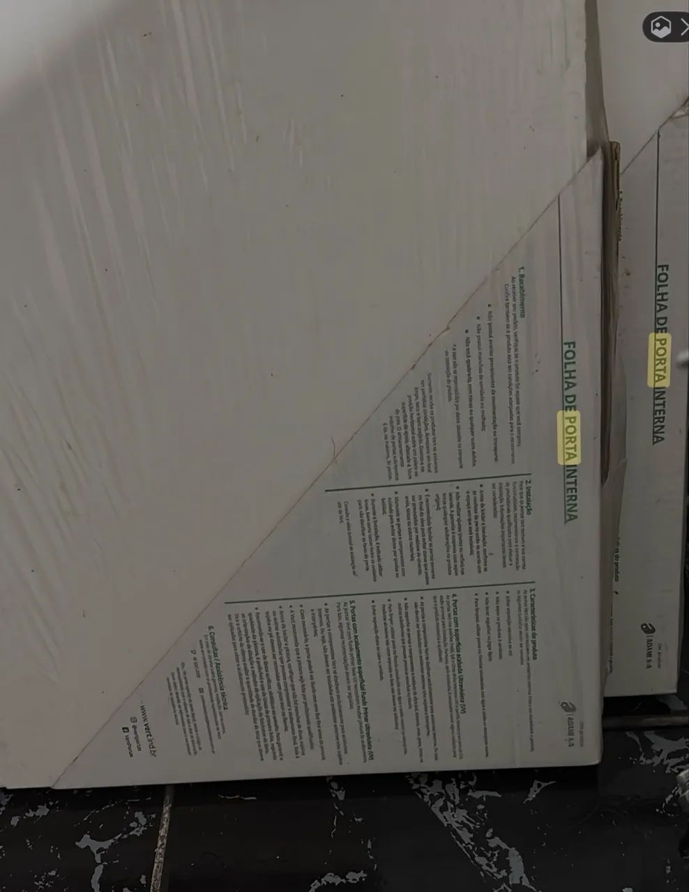 Folha de porta ? Nova sem uso na embalagem ? - Foto 3