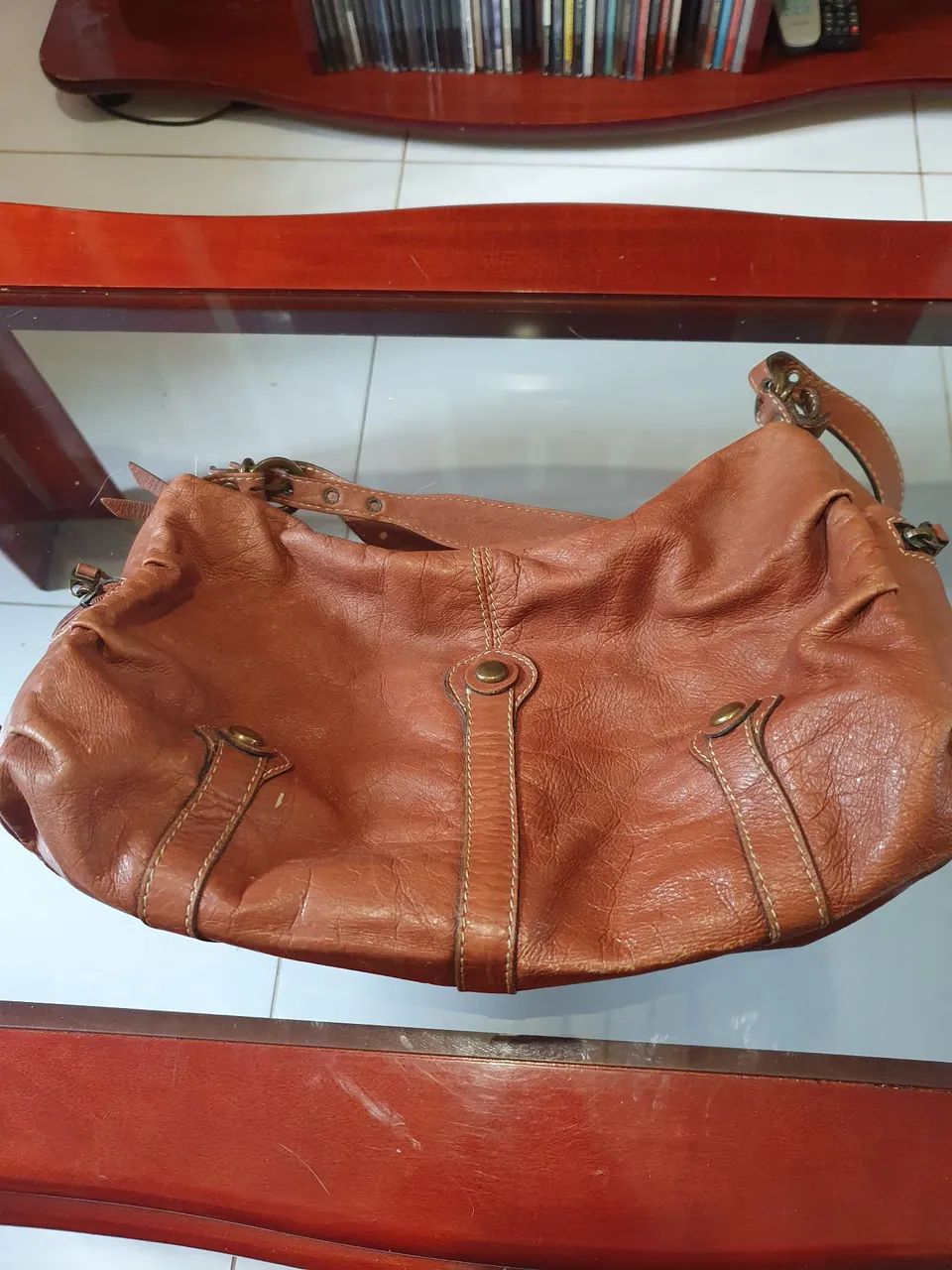 Bolsa de couro legítimo  - Foto 3