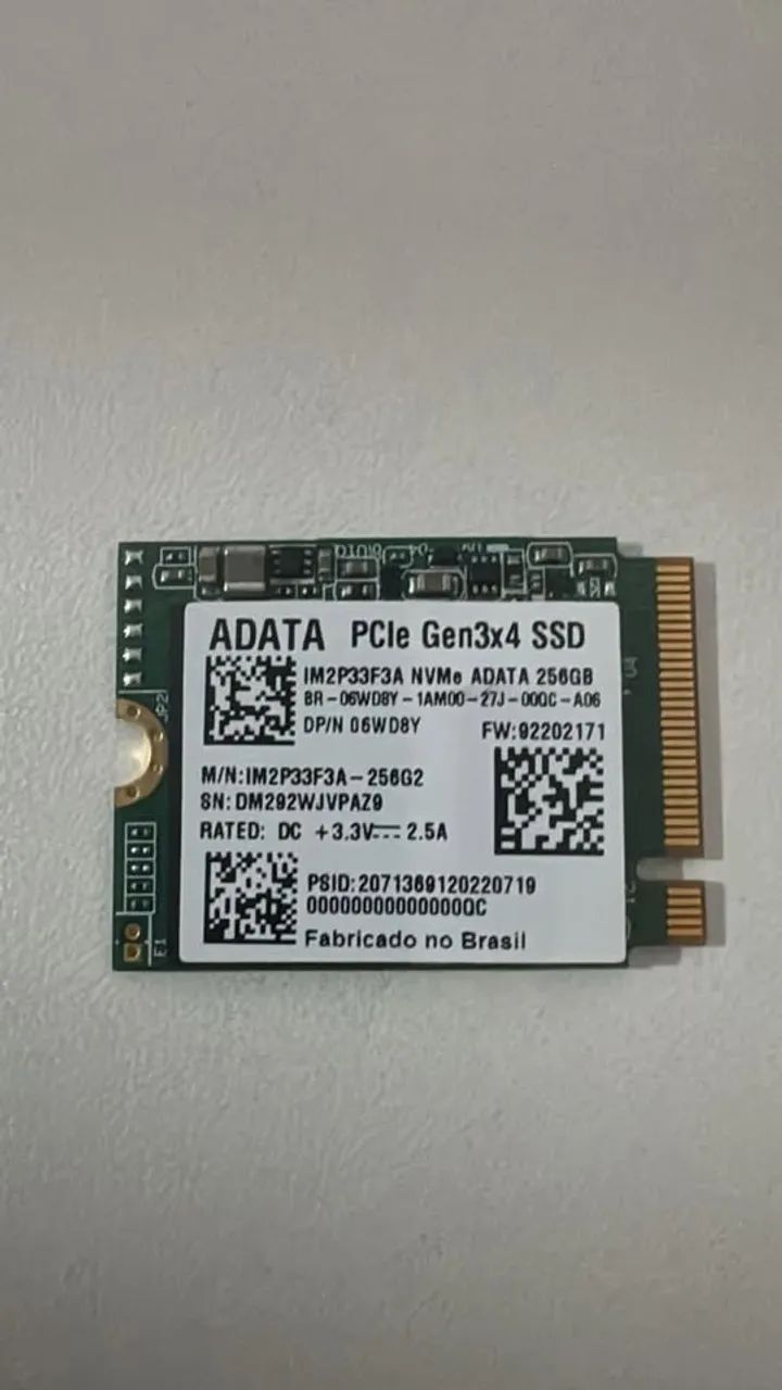 Nvme ADATA 256GB64985834178947120