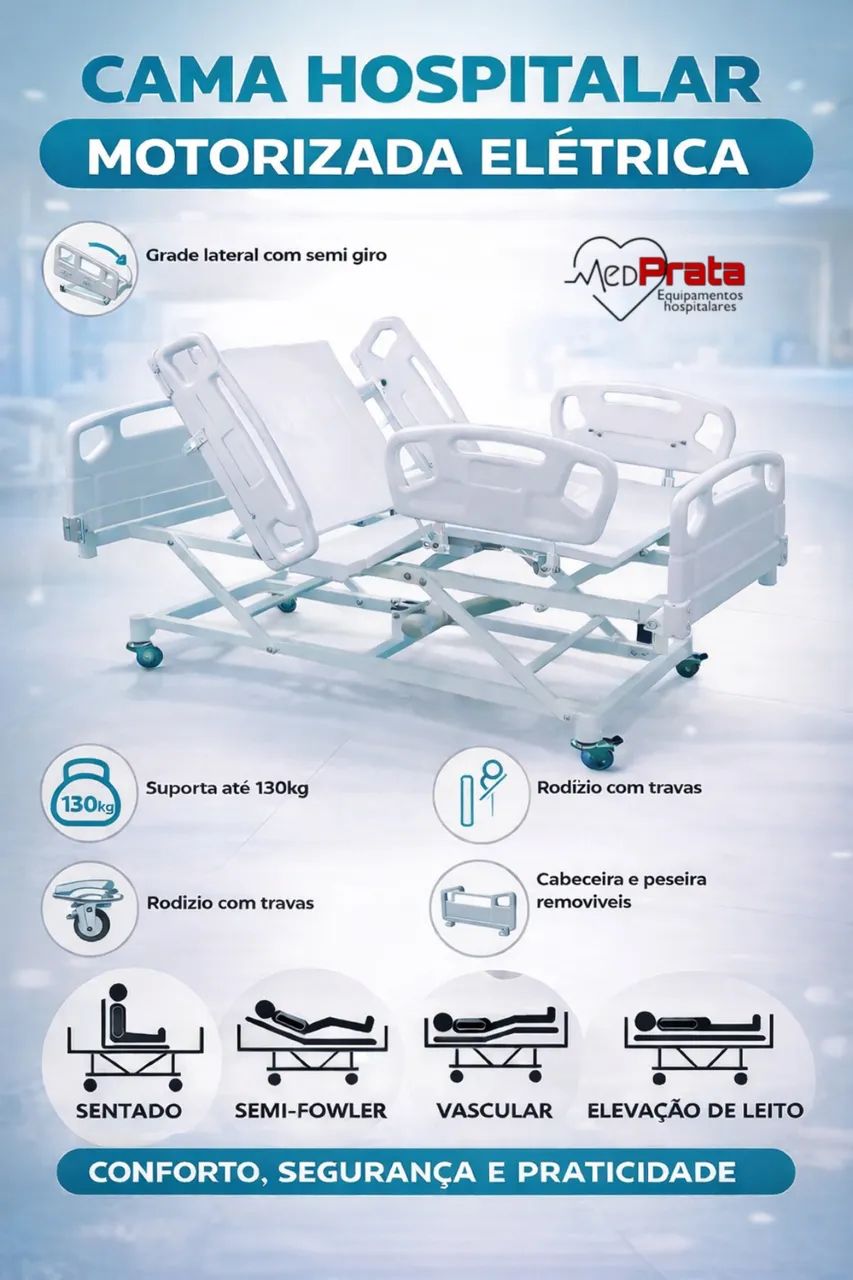 Cama Hospitalar Motorizada - Foto 2
