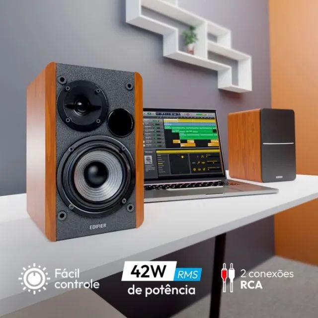 Monitor de Audio Edifier R1280DB Madeira - Foto 2