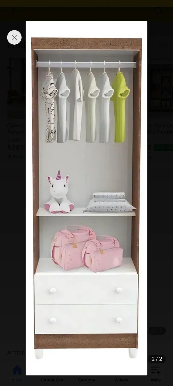 Guarda Roupa e Cômoda Infantil  - Foto 2