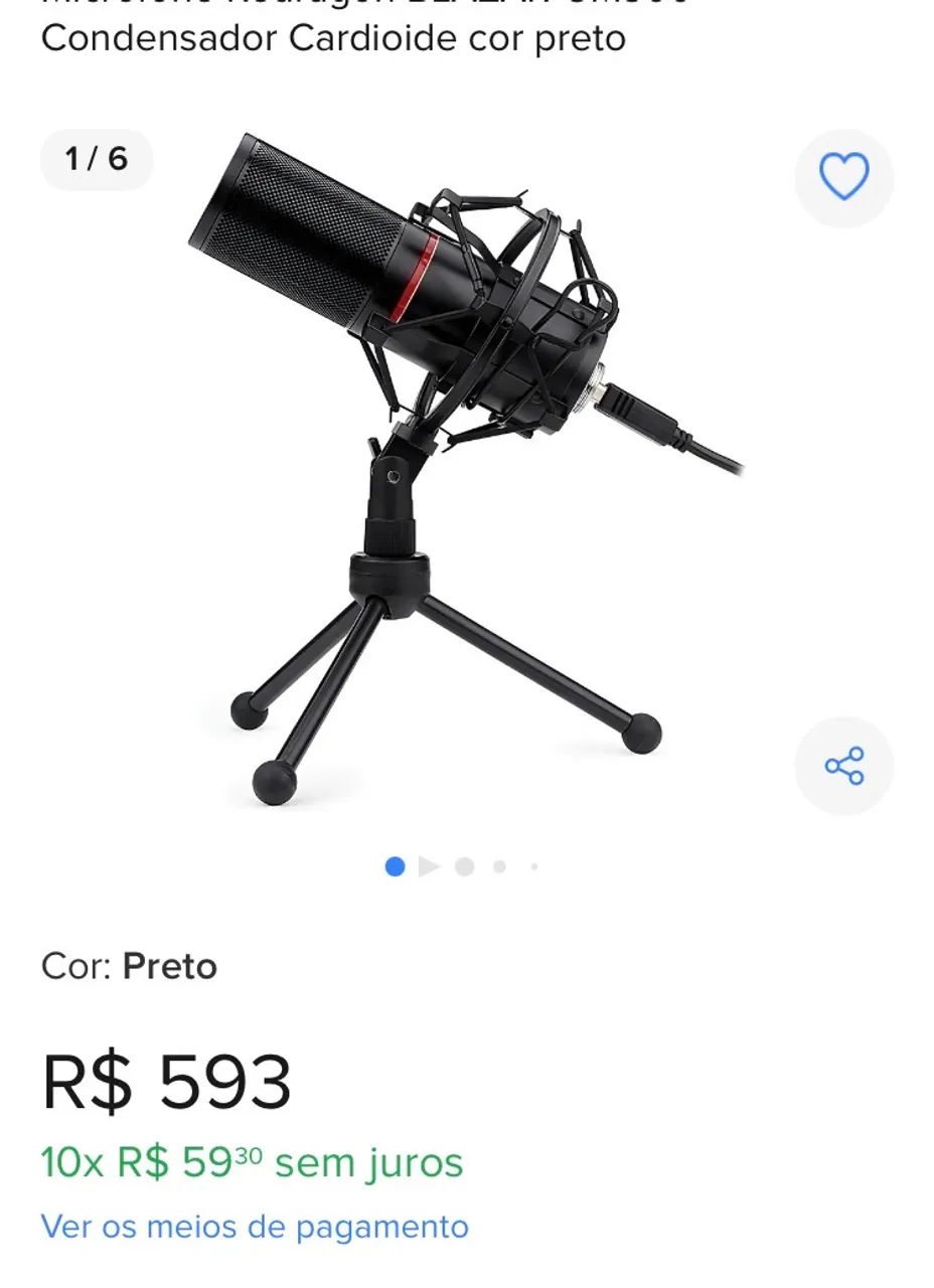 Microfone Redragon BLAZAR GM300