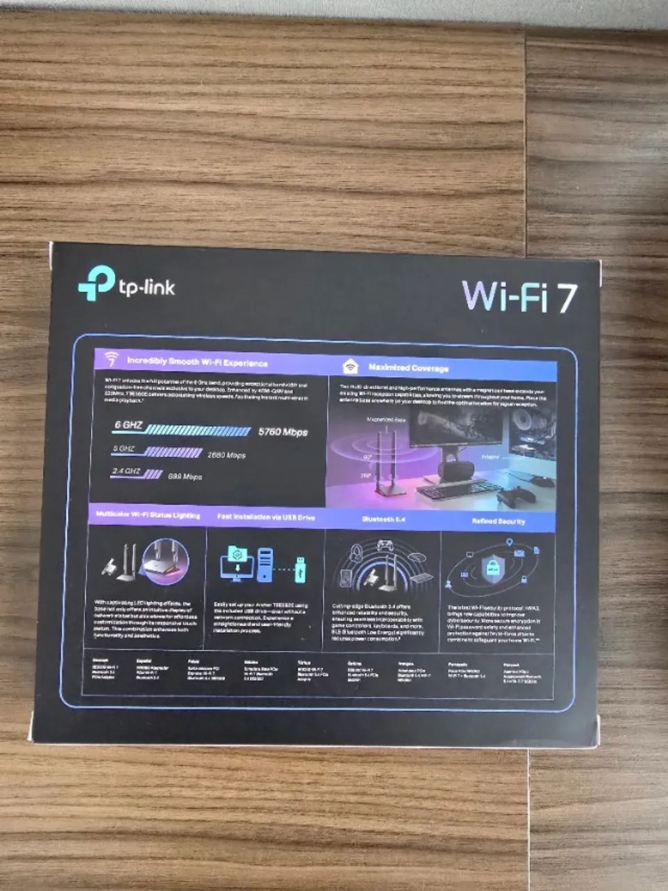 Placa de Rede PCI-E TP-Link TBE550E (BE9300) WI-FI 7 - Foto 2