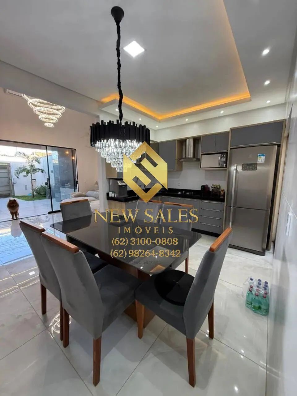 Casa mobiliada- 3 quartos, 1 suíte, 2 vagas, 112m²- Brisas da Mata