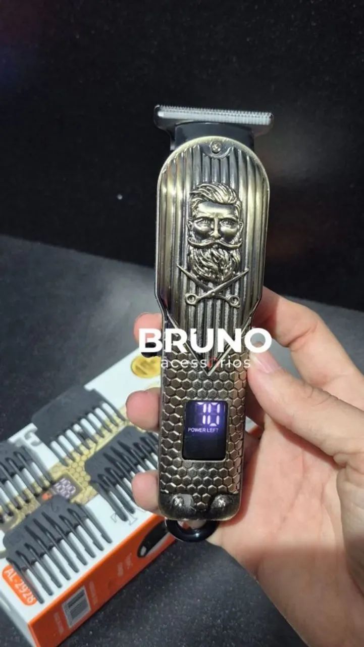 Máquina de acabamento, barbear com led 