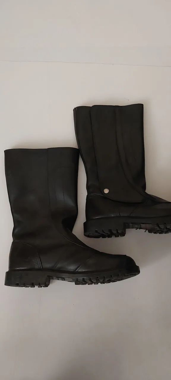 Botas couro preto vilela boots & shoes - Foto 4
