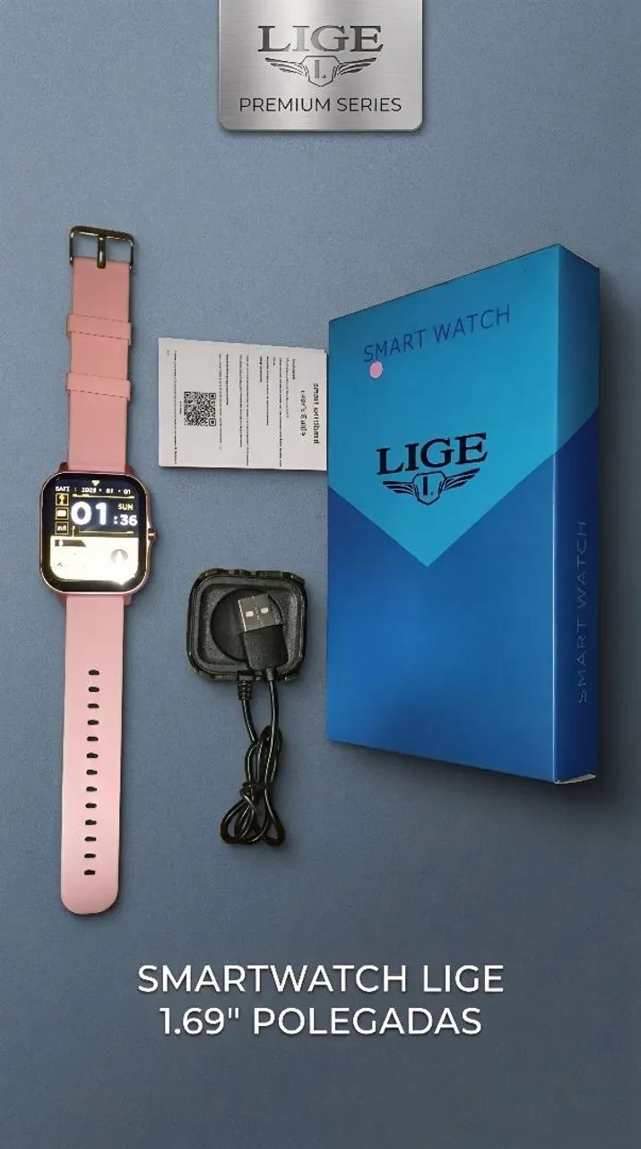 SMARTWATCH LIGE 1.69" POLEGADAS