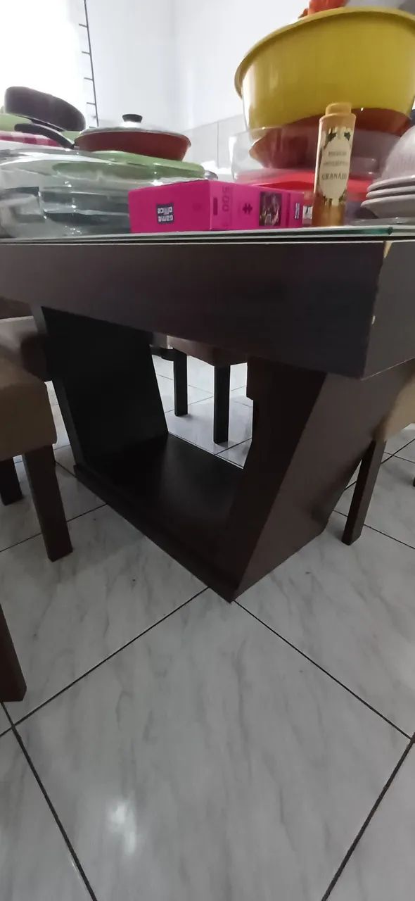 Vendo Mesa tampo de vidro  - Foto 3