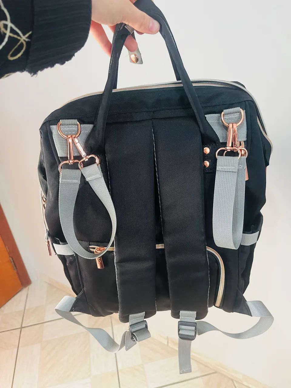 Bolsa mochila maternidade lequeen - Foto 4