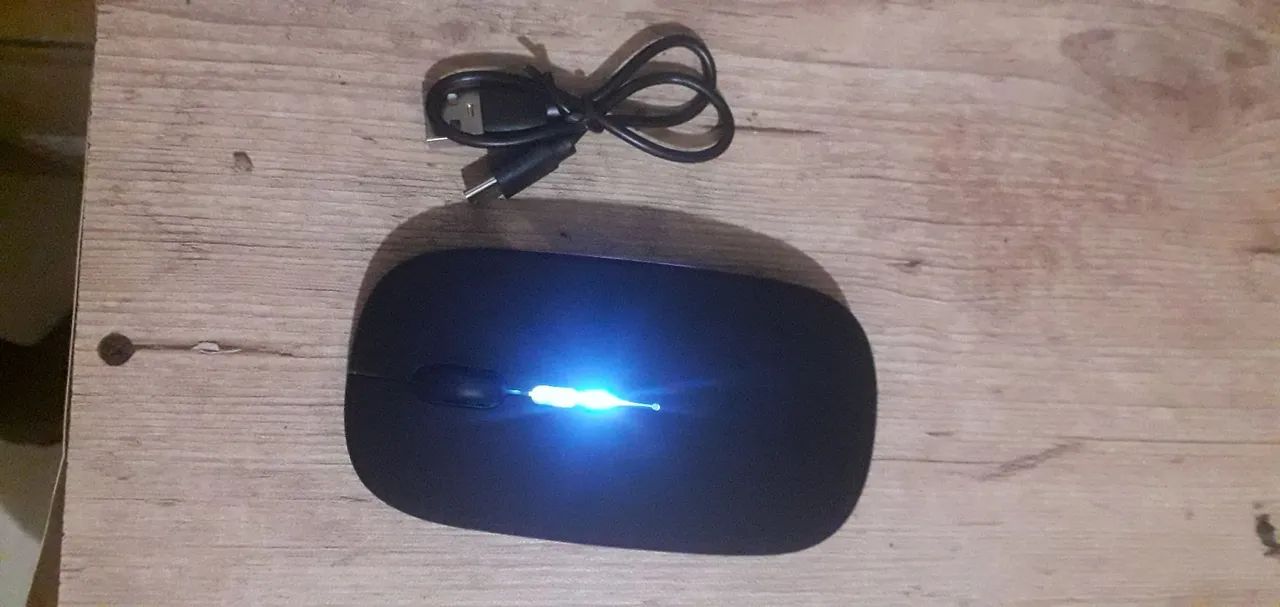 Mouse sem fio carregamento usb  - Foto 2