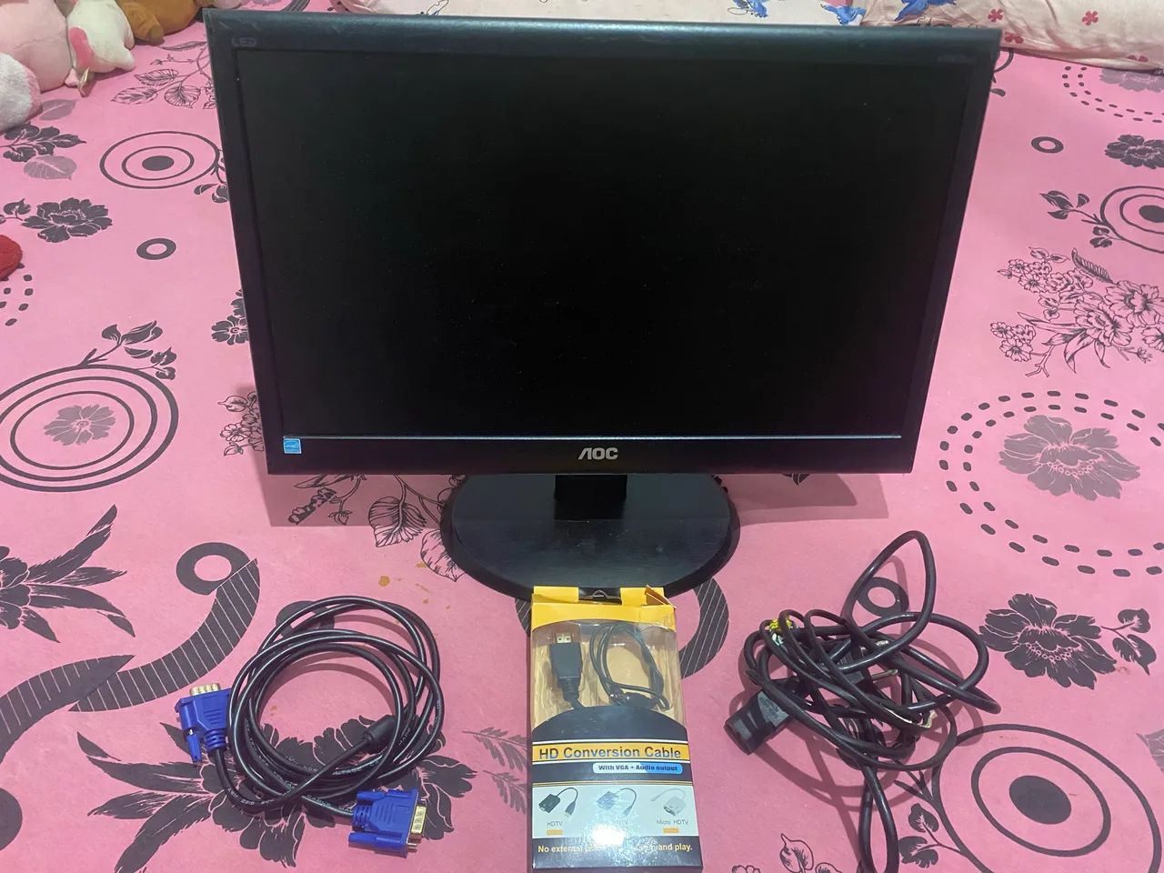 Monitor de computador AOC 19?5 LCD , VGA  - Foto 2