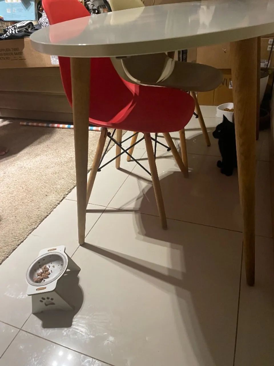 Mesa de Jantar Oval! Branca Mdf! Pés de madeira! - Foto 3