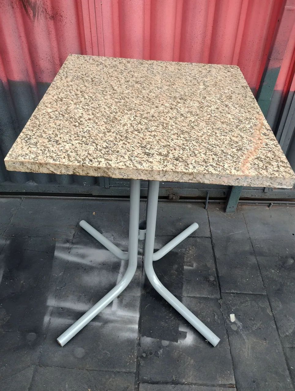 Mesa metal com mármore 65x60 - Foto 6