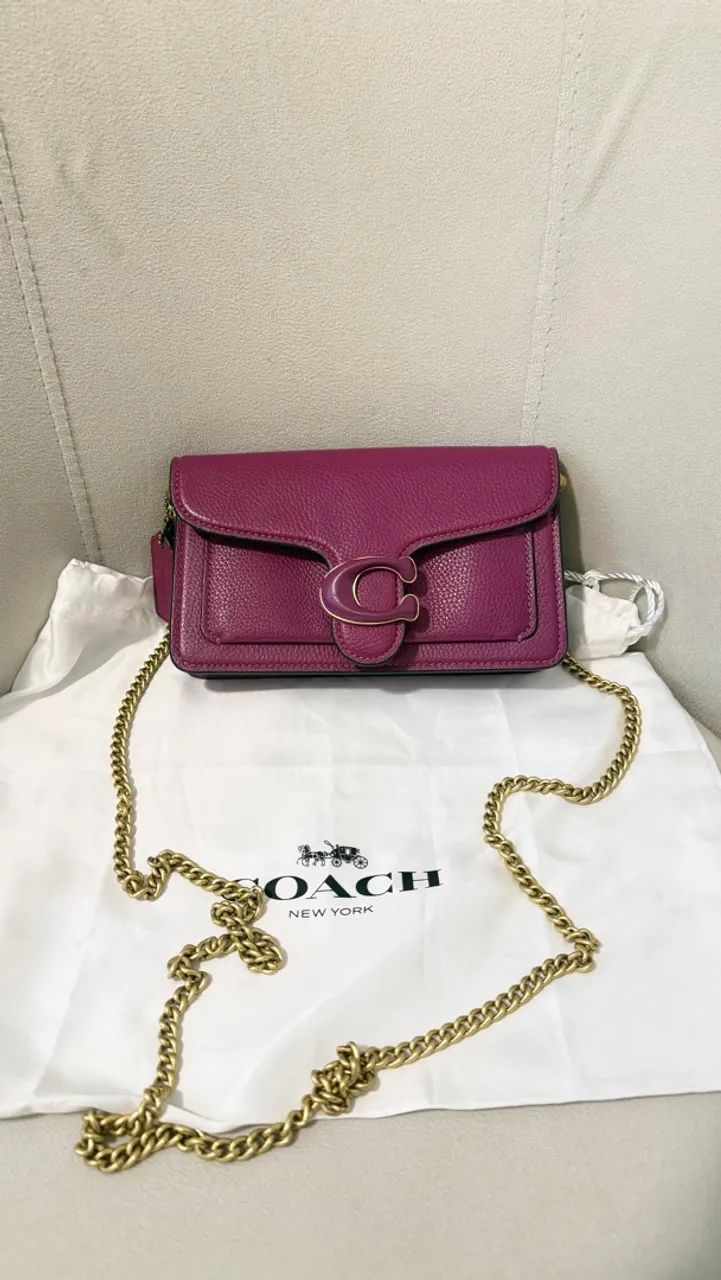 Bolsa coach tabby chain original 