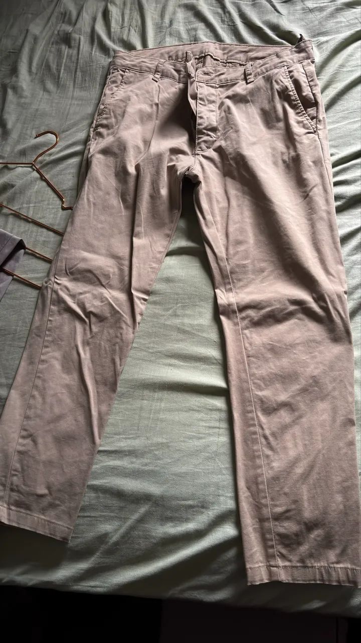 Calça Chino Slim da Zara Tamanho 42 - Foto 2