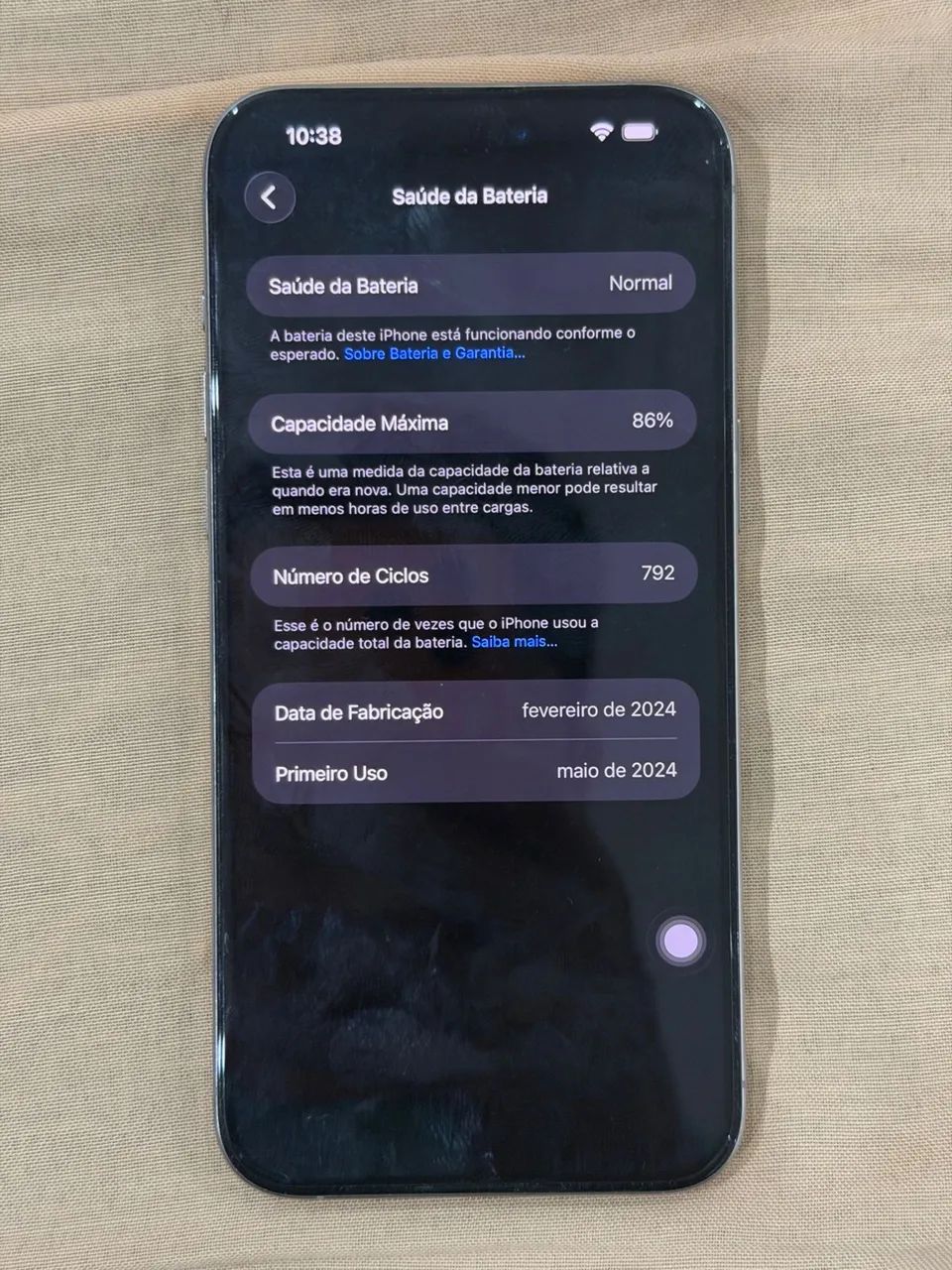 IPHONE 15 PRO MAX COM 88% BATERIA TODO ORIGINAL 