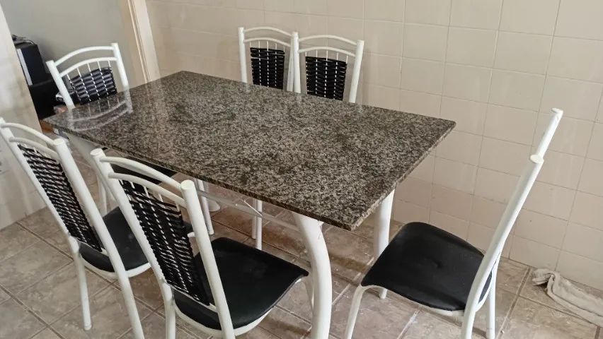 Mesa de jantar retangular granito - Foto 2