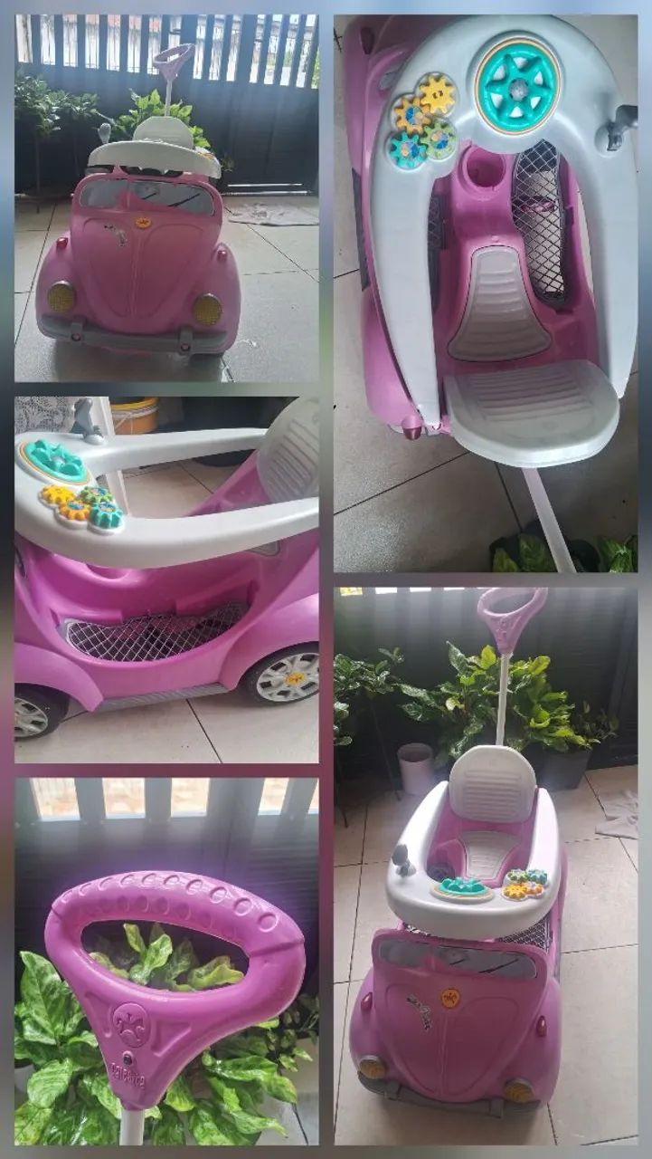 Carrinho infantil rosa - Foto 2